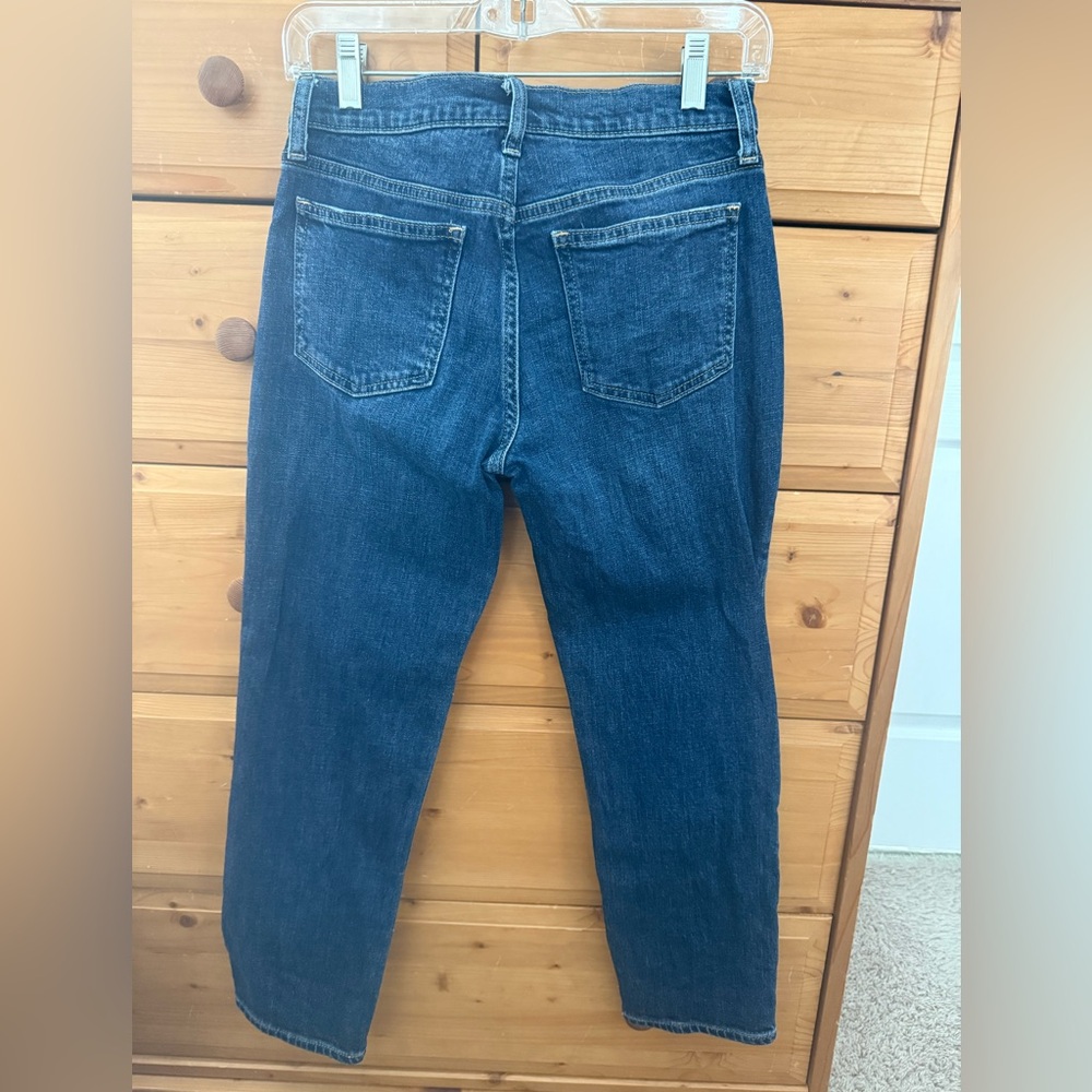 GAP Women's Dark Blue Straight Leg Jeans - Picture 2 of 7